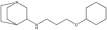 N-[3-(cyclohexyloxy)propyl]-1-azabicyclo[2.2.2]octan-3-amine Structure