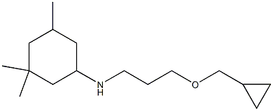 N-[3-(cyclopropylmethoxy)propyl]-3,3,5-trimethylcyclohexan-1-amine 구조식 이미지