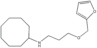 N-[3-(furan-2-ylmethoxy)propyl]cyclooctanamine Structure