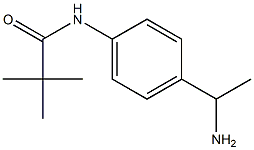 N-[4-(1-aminoethyl)phenyl]-2,2-dimethylpropanamide 구조식 이미지