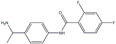 N-[4-(1-aminoethyl)phenyl]-2,4-difluorobenzamide 구조식 이미지