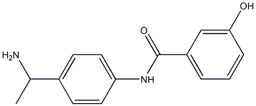 N-[4-(1-aminoethyl)phenyl]-3-hydroxybenzamide 구조식 이미지