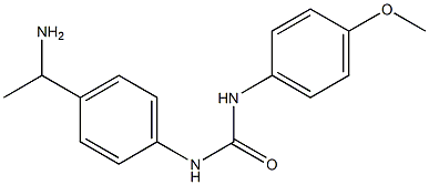 N-[4-(1-aminoethyl)phenyl]-N'-(4-methoxyphenyl)urea Structure