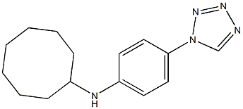 N-[4-(1H-1,2,3,4-tetrazol-1-yl)phenyl]cyclooctanamine Structure