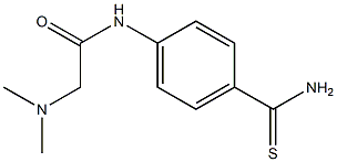 N-[4-(aminocarbonothioyl)phenyl]-2-(dimethylamino)acetamide 구조식 이미지