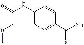 N-[4-(aminocarbonothioyl)phenyl]-2-methoxyacetamide 구조식 이미지