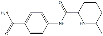 N-[4-(aminocarbonyl)phenyl]-6-methylpiperidine-2-carboxamide Structure