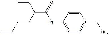 N-[4-(aminomethyl)phenyl]-2-ethylhexanamide Structure