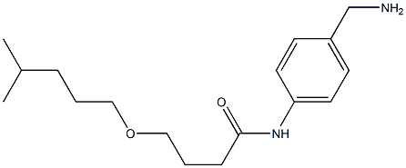 N-[4-(aminomethyl)phenyl]-4-[(4-methylpentyl)oxy]butanamide Structure