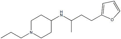 N-[4-(furan-2-yl)butan-2-yl]-1-propylpiperidin-4-amine Structure