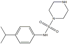 N-[4-(propan-2-yl)phenyl]piperazine-1-sulfonamide Structure