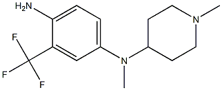 N-[4-amino-3-(trifluoromethyl)phenyl]-N-methyl-N-(1-methylpiperidin-4-yl)amine 구조식 이미지