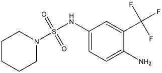 N-[4-amino-3-(trifluoromethyl)phenyl]piperidine-1-sulfonamide Structure