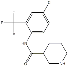 N-[4-chloro-2-(trifluoromethyl)phenyl]piperidine-3-carboxamide 구조식 이미지