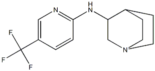 N-[5-(trifluoromethyl)pyridin-2-yl]-1-azabicyclo[2.2.2]octan-3-amine 구조식 이미지