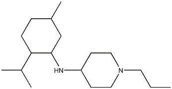 N-[5-methyl-2-(propan-2-yl)cyclohexyl]-1-propylpiperidin-4-amine Structure