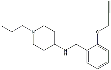 N-{[2-(prop-2-yn-1-yloxy)phenyl]methyl}-1-propylpiperidin-4-amine Structure