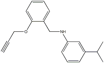 N-{[2-(prop-2-yn-1-yloxy)phenyl]methyl}-3-(propan-2-yl)aniline 구조식 이미지