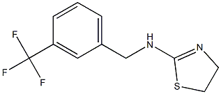 N-{[3-(trifluoromethyl)phenyl]methyl}-4,5-dihydro-1,3-thiazol-2-amine 구조식 이미지