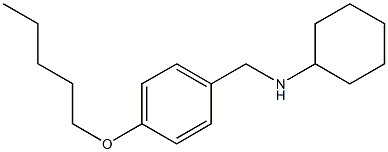 N-{[4-(pentyloxy)phenyl]methyl}cyclohexanamine Structure