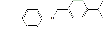 N-{[4-(propan-2-yl)phenyl]methyl}-4-(trifluoromethyl)aniline Structure