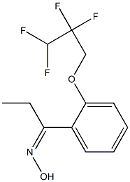 N-{1-[2-(2,2,3,3-tetrafluoropropoxy)phenyl]propylidene}hydroxylamine Structure