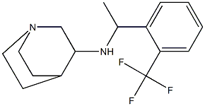 N-{1-[2-(trifluoromethyl)phenyl]ethyl}-1-azabicyclo[2.2.2]octan-3-amine 구조식 이미지