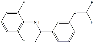 N-{1-[3-(difluoromethoxy)phenyl]ethyl}-2,6-difluoroaniline 구조식 이미지