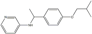 N-{1-[4-(2-methylpropoxy)phenyl]ethyl}pyridin-3-amine Structure