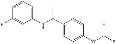 N-{1-[4-(difluoromethoxy)phenyl]ethyl}-3-fluoroaniline 구조식 이미지