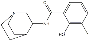 N-{1-azabicyclo[2.2.2]octan-3-yl}-2-hydroxy-3-methylbenzamide Structure