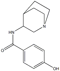 N-{1-azabicyclo[2.2.2]octan-3-yl}-4-hydroxybenzamide 구조식 이미지