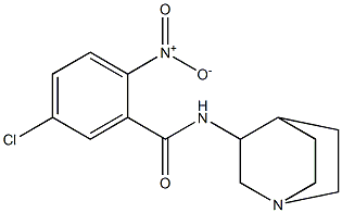 N-{1-azabicyclo[2.2.2]octan-3-yl}-5-chloro-2-nitrobenzamide Structure