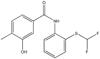 N-{2-[(difluoromethyl)sulfanyl]phenyl}-3-hydroxy-4-methylbenzamide Structure