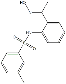 N-{2-[1-(hydroxyimino)ethyl]phenyl}-3-methylbenzene-1-sulfonamide Structure