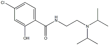 N-{2-[bis(propan-2-yl)amino]ethyl}-4-chloro-2-hydroxybenzamide 구조식 이미지