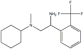N-{2-amino-2-[2-(trifluoromethyl)phenyl]ethyl}-N-methylcyclohexanamine 구조식 이미지