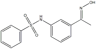 N-{3-[(1E)-N-hydroxyethanimidoyl]phenyl}benzenesulfonamide Structure