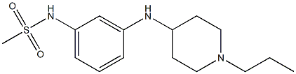 N-{3-[(1-propylpiperidin-4-yl)amino]phenyl}methanesulfonamide Structure