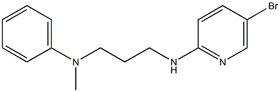 N-{3-[(5-bromopyridin-2-yl)amino]propyl}-N-methylaniline 구조식 이미지