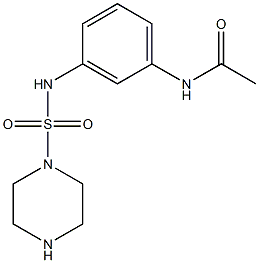 N-{3-[(piperazine-1-sulfonyl)amino]phenyl}acetamide Structure