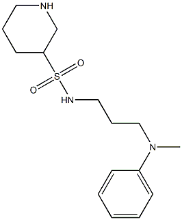 N-{3-[methyl(phenyl)amino]propyl}piperidine-3-sulfonamide Structure