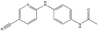 N-{4-[(5-cyanopyridin-2-yl)amino]phenyl}acetamide Structure