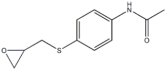 N-{4-[(oxiran-2-ylmethyl)sulfanyl]phenyl}acetamide Structure