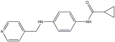 N-{4-[(pyridin-4-ylmethyl)amino]phenyl}cyclopropanecarboxamide Structure