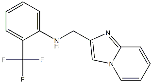 N-{imidazo[1,2-a]pyridin-2-ylmethyl}-2-(trifluoromethyl)aniline 구조식 이미지