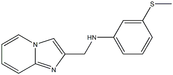 N-{imidazo[1,2-a]pyridin-2-ylmethyl}-3-(methylsulfanyl)aniline 구조식 이미지