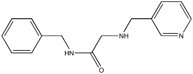 N-benzyl-2-[(pyridin-3-ylmethyl)amino]acetamide 구조식 이미지