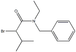 N-benzyl-2-bromo-N-ethyl-3-methylbutanamide 구조식 이미지