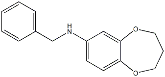 N-benzyl-3,4-dihydro-2H-1,5-benzodioxepin-7-amine 구조식 이미지